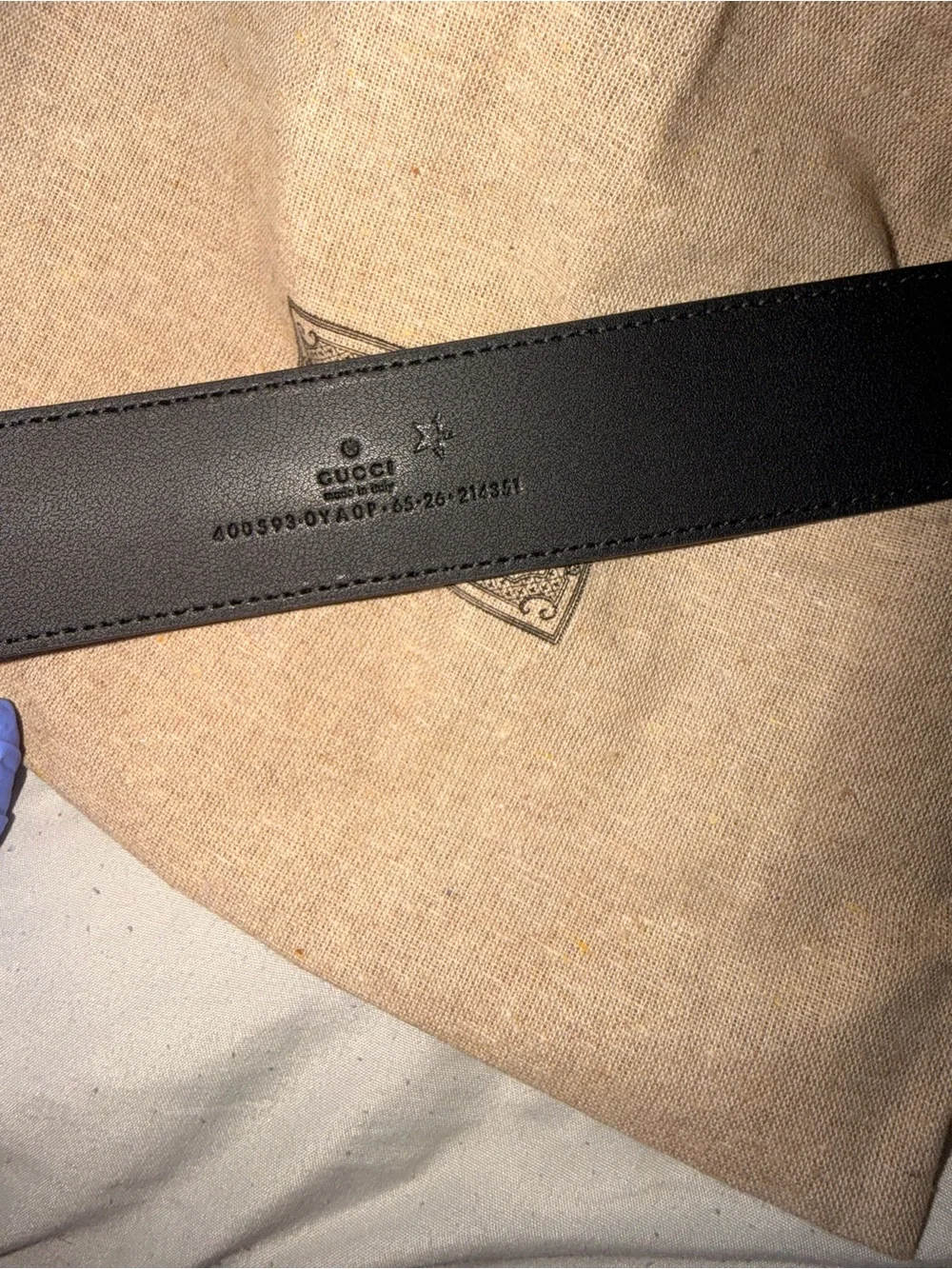 Gucci Black Leather Belt with Silver Interlocking GG Buckle